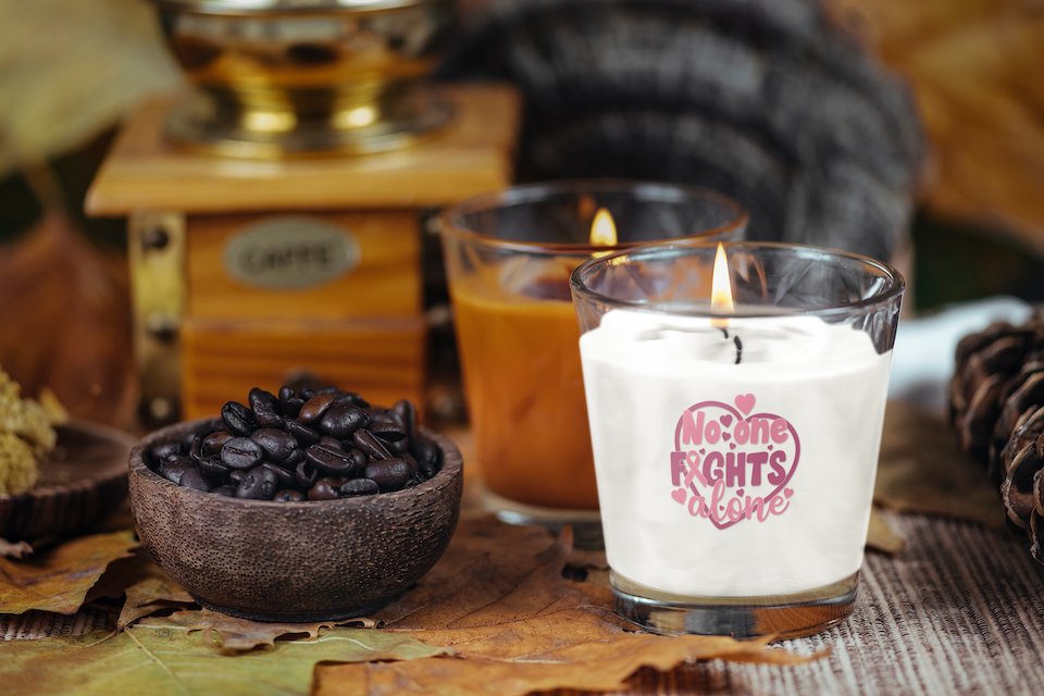 No-one Fights Breast Cancer Alone Scented Candle