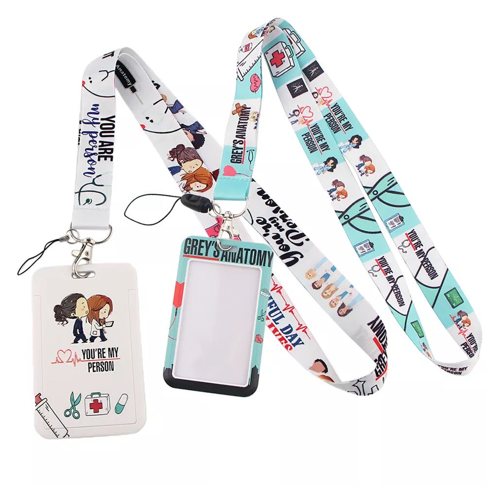 Greys Anatomy 'Seattle Skyline' Lanyard & ID Card Holder