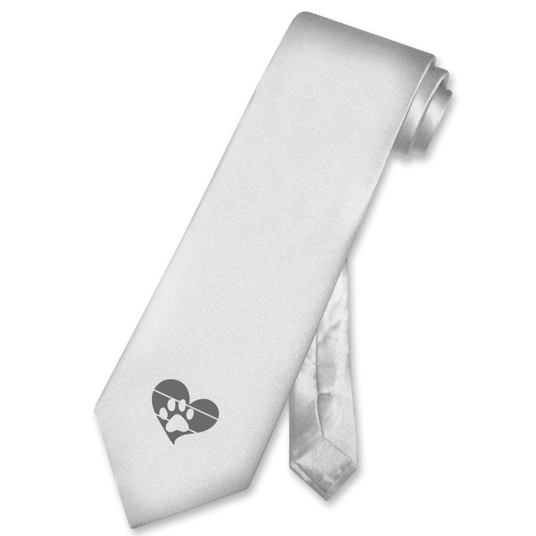 Paw Heart Silk Tie