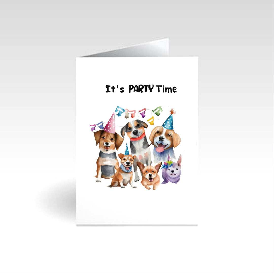 Personalized Dog Birthday Greeting Card featuring cute dog-themed designs, perfect for celebrating your furry friend's special day with a custom touch