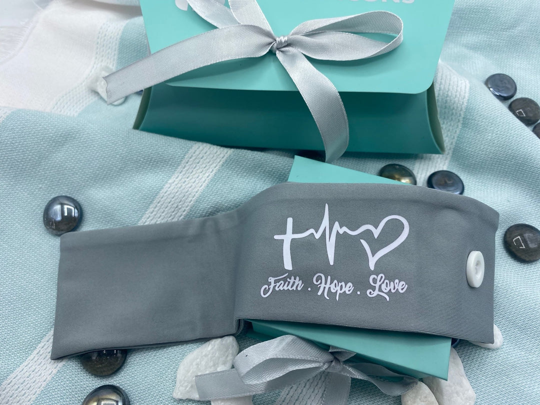 Faith Hope Love Heartbeat Logo Headband