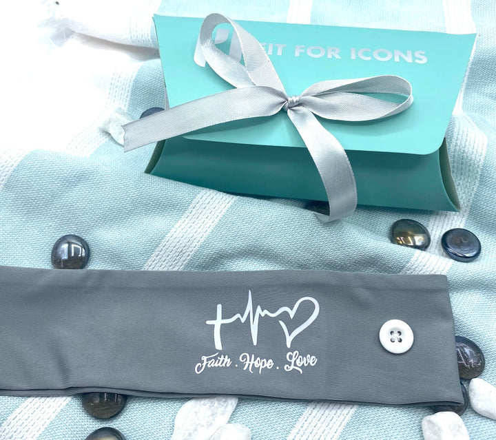 Faith Hope Love Heartbeat Logo Headband