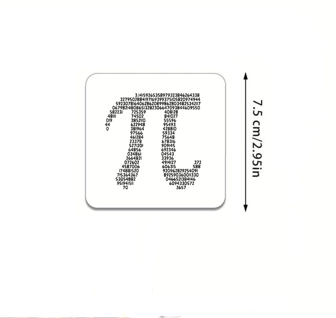 Pi Symbol Maths Fridge Magnet – Perfect for educators, math enthusiasts, and students in elementary through higher education, this eye-catching magnet adds a playful touch to your classroom or study space.