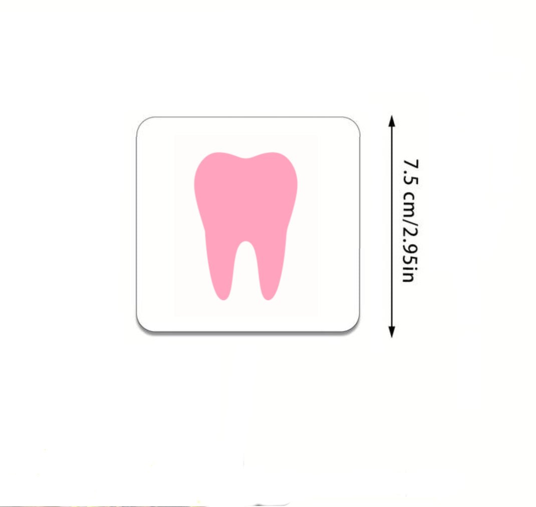 Pink Tooth Fridge magnet