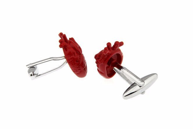 Anatomical Red Heart Cufflinks