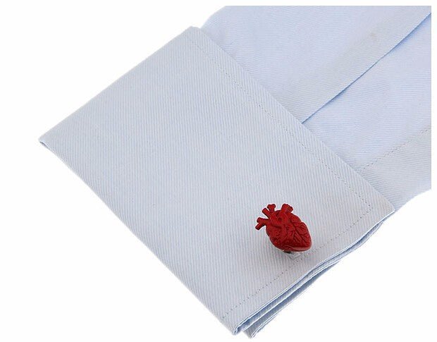 Anatomical Red Heart Cufflinks