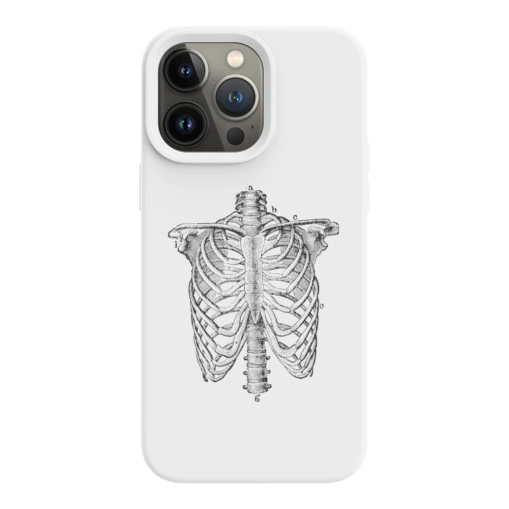 Rib cage phone case designed for health professionals, ideal for doctors and educators who appreciate a creative and educational design.