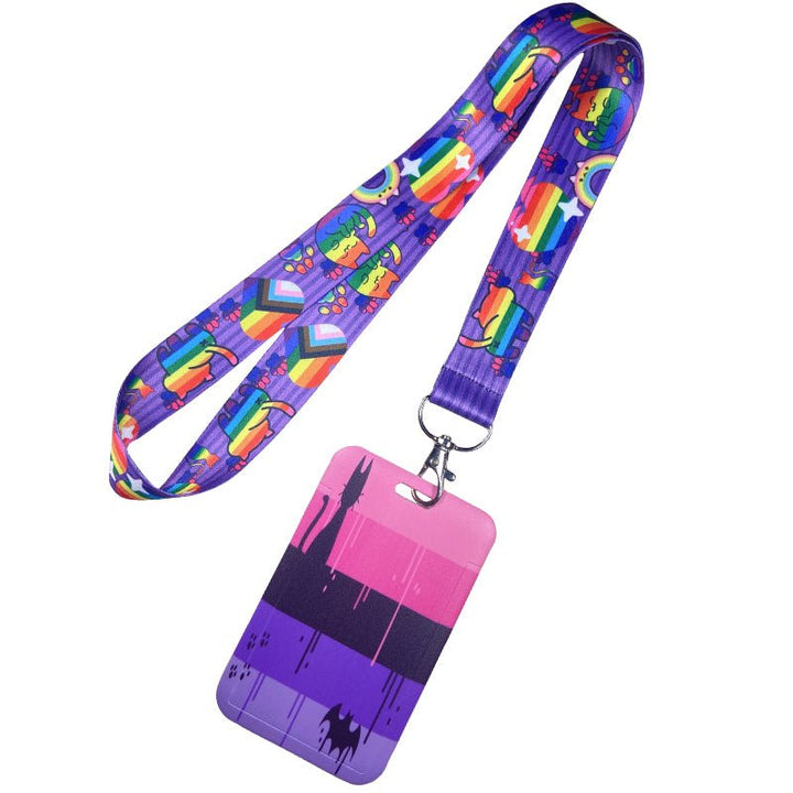 Rainbow Cat Pride Lanyard