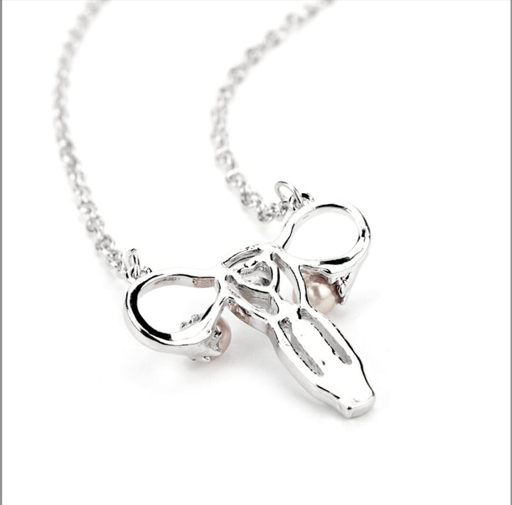 Uterus Necklace - Silver