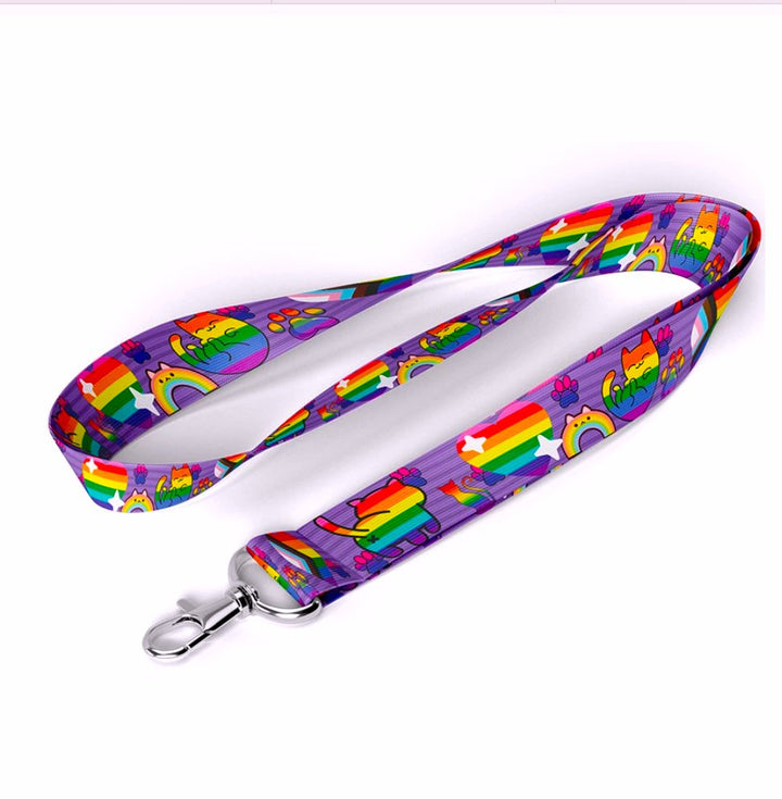 Rainbow Cat Pride Lanyard