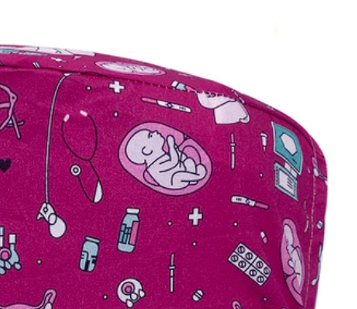 Obstetrics & Gynaecology Scrub Hat - Rich Pink