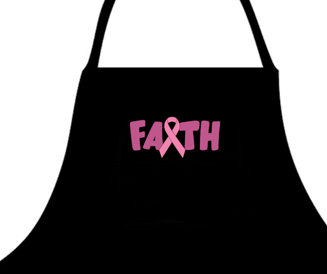 Faith Hope And Love Cancer Awareness  Apron