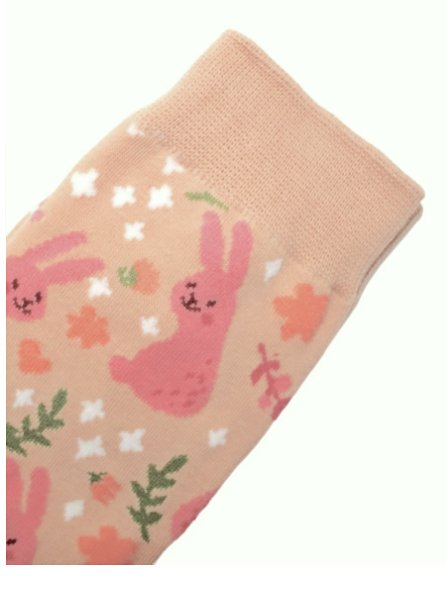 Sitting Rabbits Cotton Socks