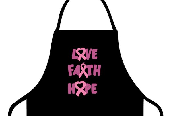 Faith Hope And Love Cancer Awareness  Apron