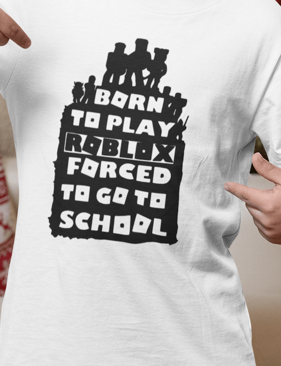 Children's Born To Play Roblox T-shirt