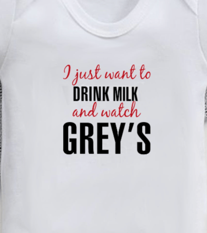 Greys Anatomy Baby Romper - Personalised option