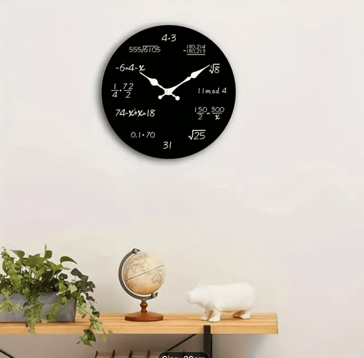 Teacher Maths Equations Wall Clock