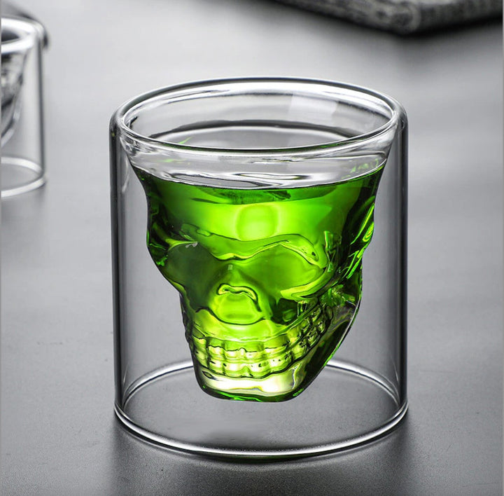 Skull Shaped Shot Glasses x 4