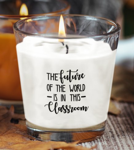 The Future of The World Design Scented Candle - an eco-friendly candle featuring a captivating design that symbolizes hope and positivity, perfect for enhancing any space with delightful scents while promoting a sustainable lifestyle.