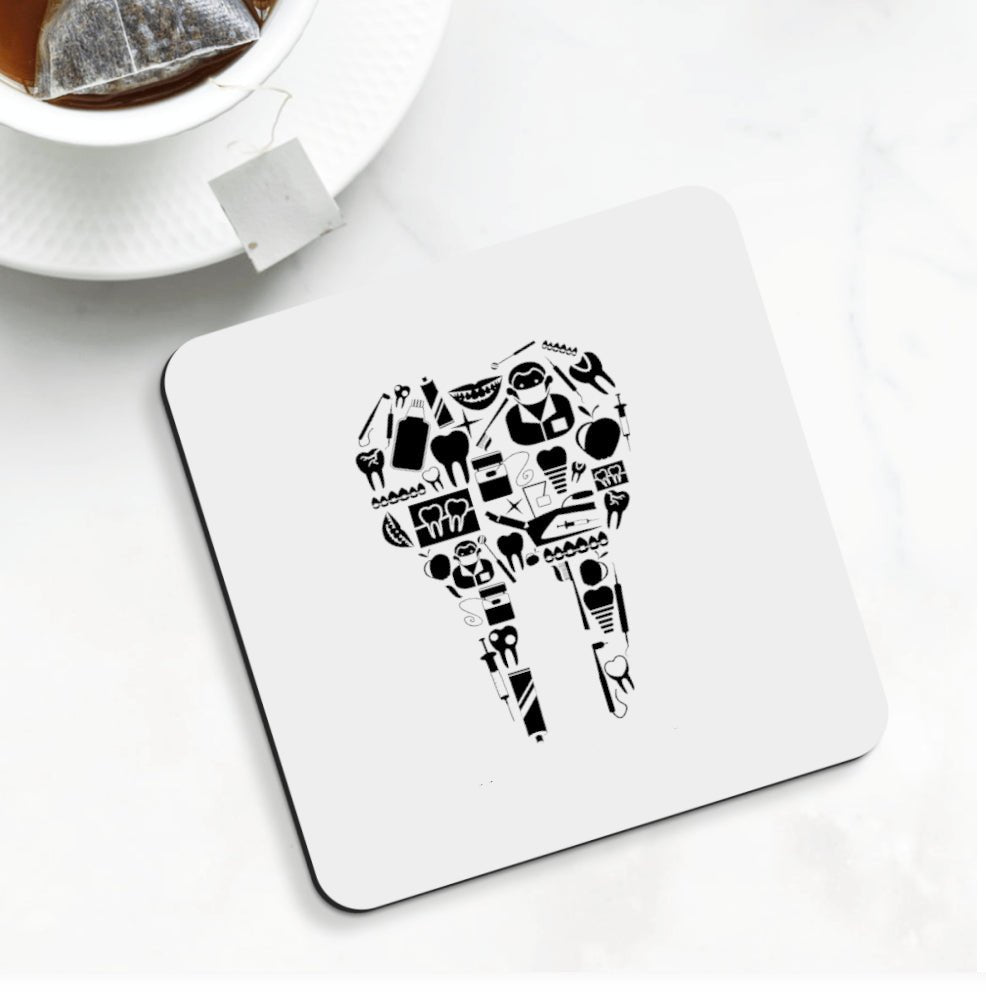 Tool Filled Tooth Coasters- Set 4