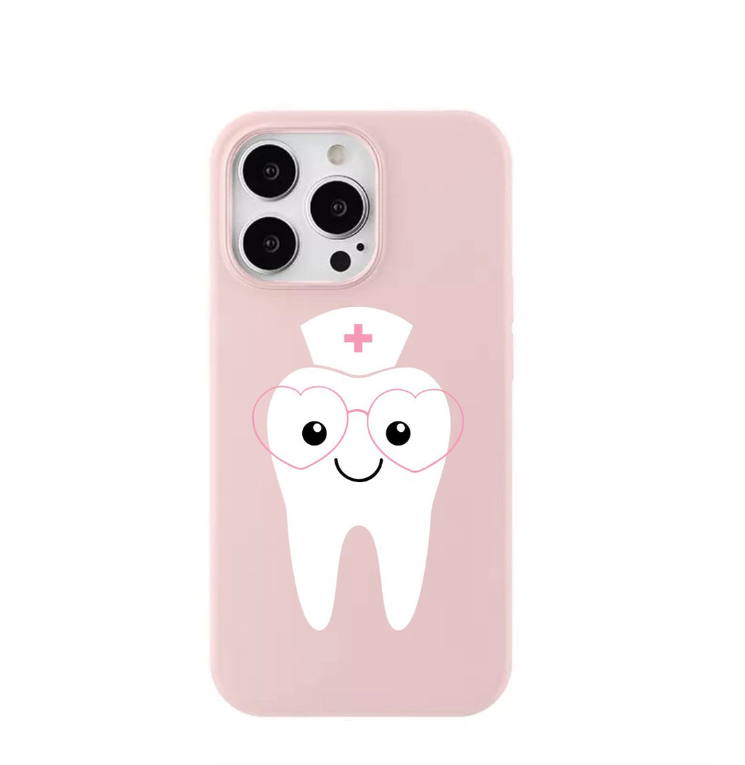 Tooth Dental Nurse Phone Cases - Stylish and protective phone cases featuring fun tooth designs, perfect for dental nurses who want to showcase their profession while keeping their devices safe and secure.