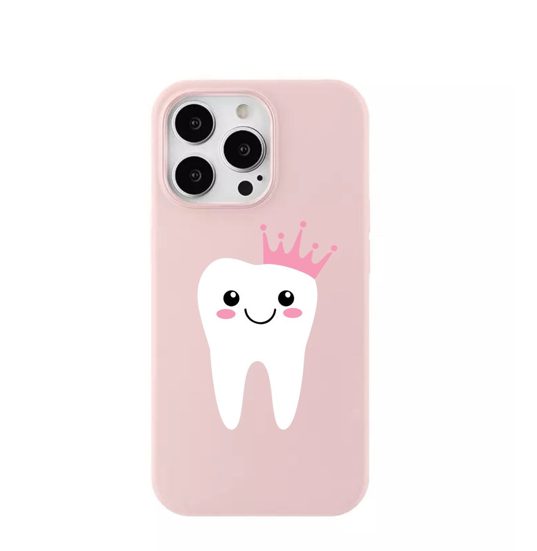 Tooth Princess Phone Case featuring a whimsical design, ideal for health professionals, educators, and parents, promoting dental health awareness in a fun and engaging way.