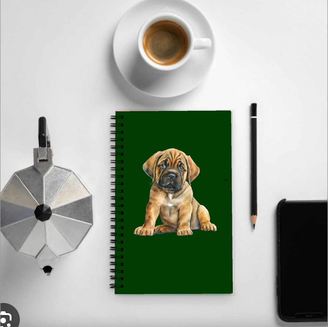 Adorable Dog Breeds Notebook featuring various dog breed illustrations, perfect for pet lovers, educators, and veterinary professionals for note-taking and creative ideas.