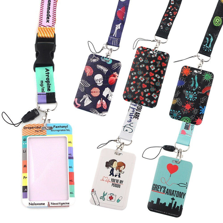 Greys Anatomy 'Seattle Skyline' Lanyard & ID Card Holder