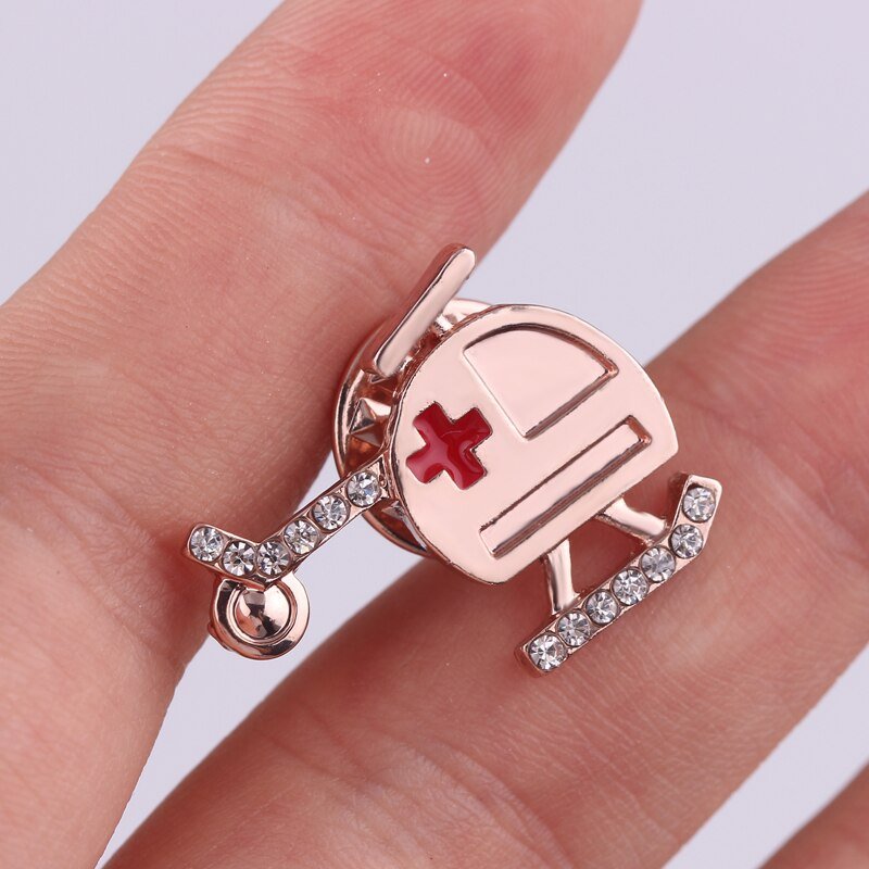 Air Ambulance Helicopter Pin - Rose Gold