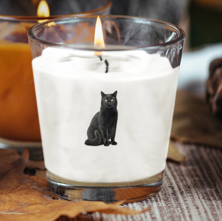 Cat Breed Design Scented Candle featuring various cat breeds, ideal for pet lovers and pet care professionals to create a cozy atmosphere