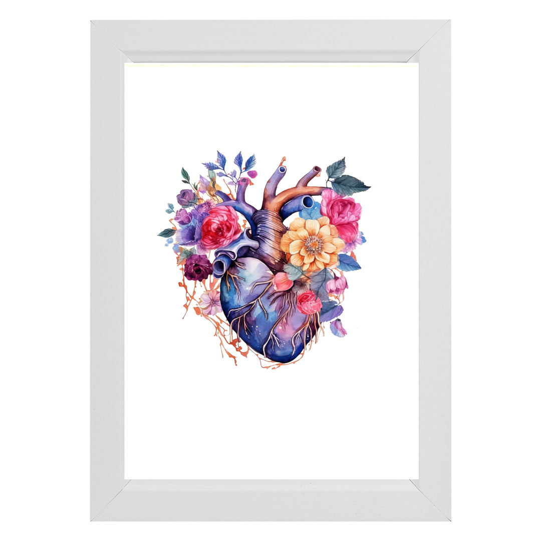 Vintage Floral Anatomy Framed Prints - Set of 3, ideal for health professionals, educators, and veterinary offices to enhance decor and inspire learning