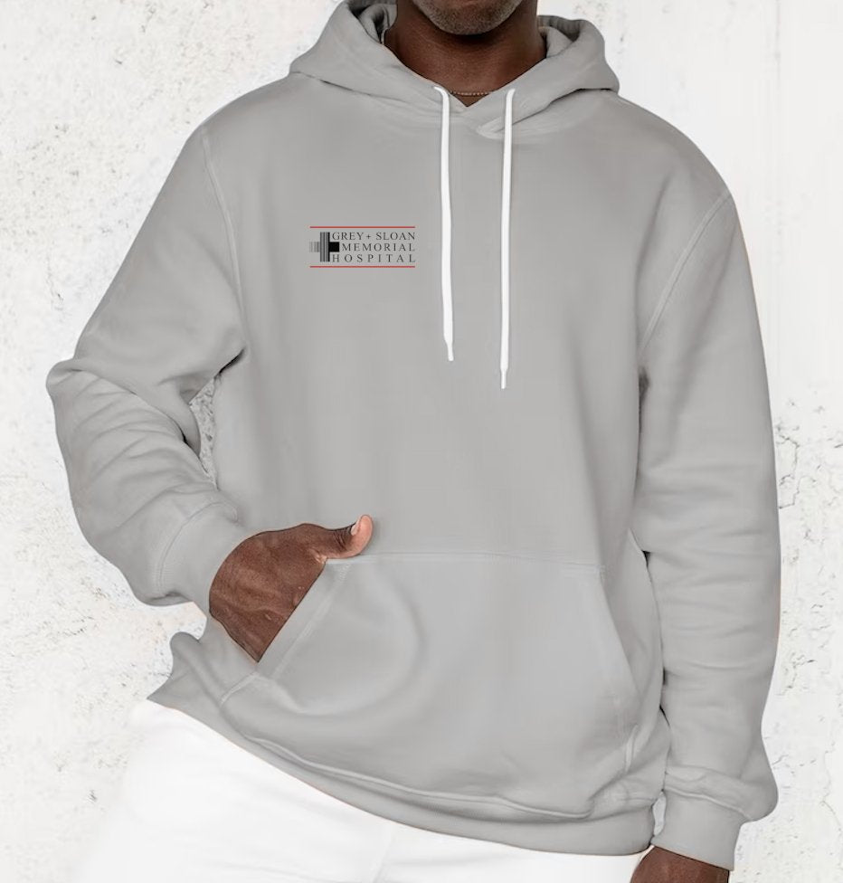 Grey Sloan Memorial Hospital Hoodie - A stylish and cozy hoodie featuring the iconic logo of Grey Sloan Memorial Hospital, perfect for fans of the show and medical enthusiasts.