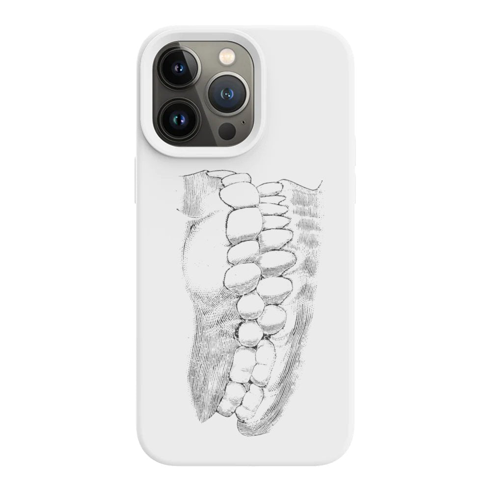 Jaw and teeth-themed phone case designed for dental professionals and dental enthusiasts to showcase their passion."