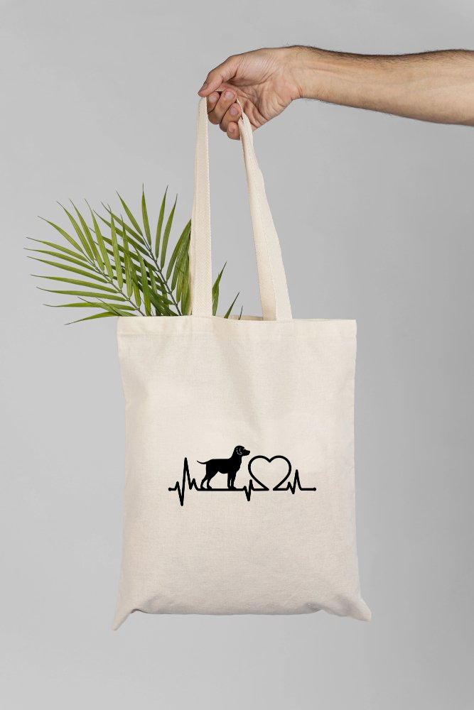 Veterinary Labrador Dog Heartbeat Tote Shopper Bag