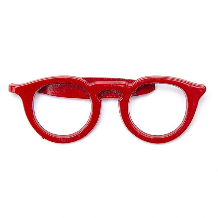 Optometrist Spectacles Glasses Tie Clips  Red