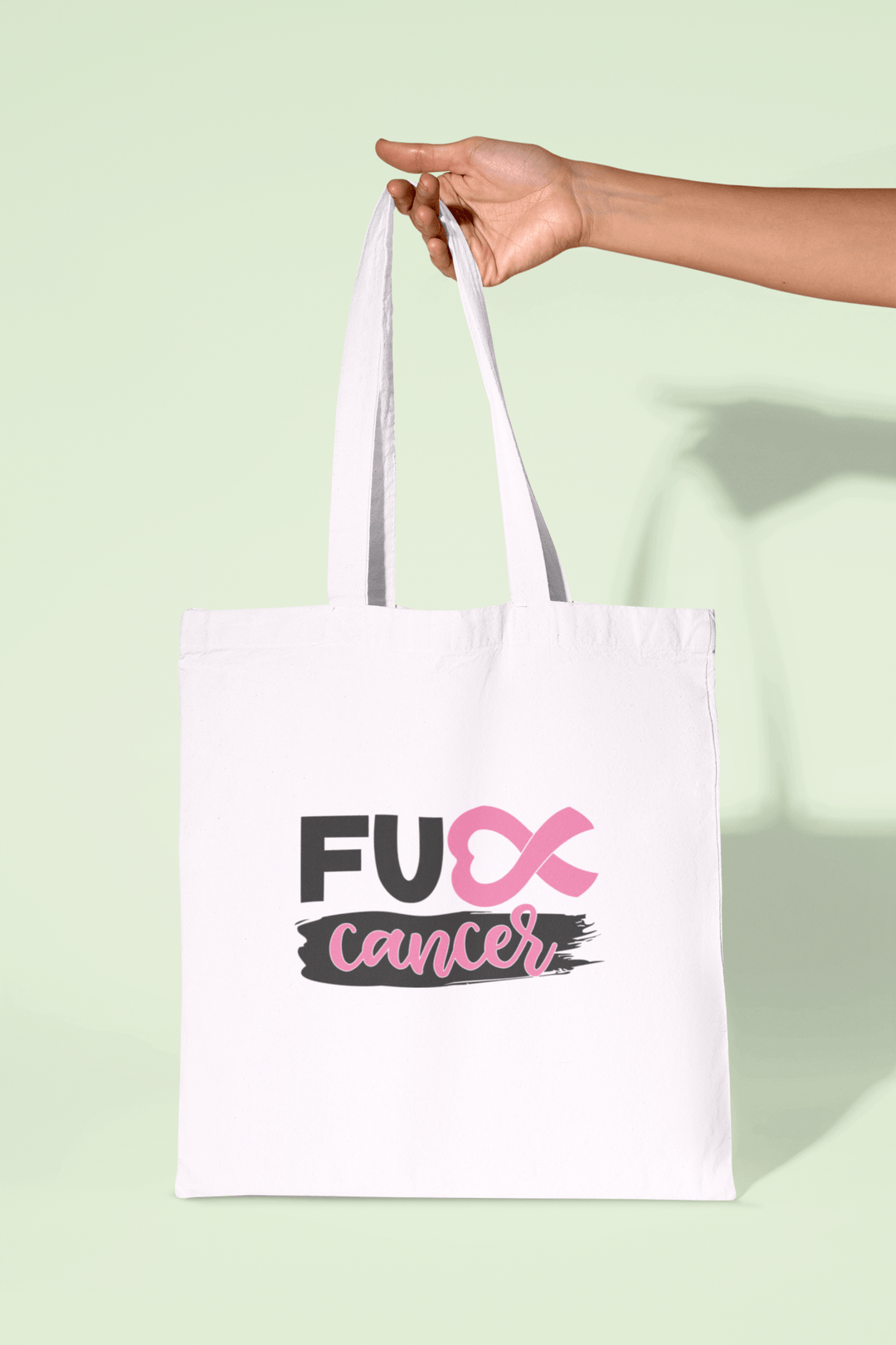 F*CK Cancer Tote Shopper Bag