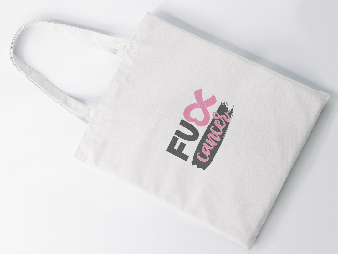 F*CK Cancer Tote Shopper Bag