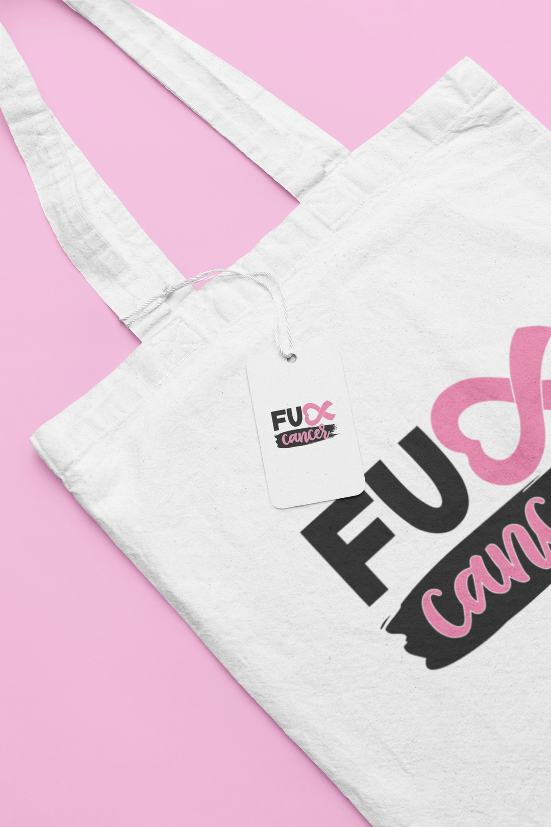 F*CK Cancer Tote Shopper Bag
