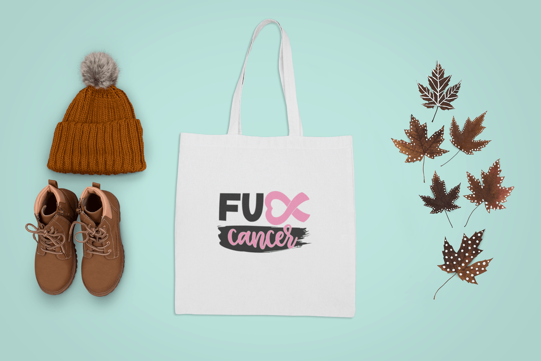 F*CK Cancer Tote Shopper Bag