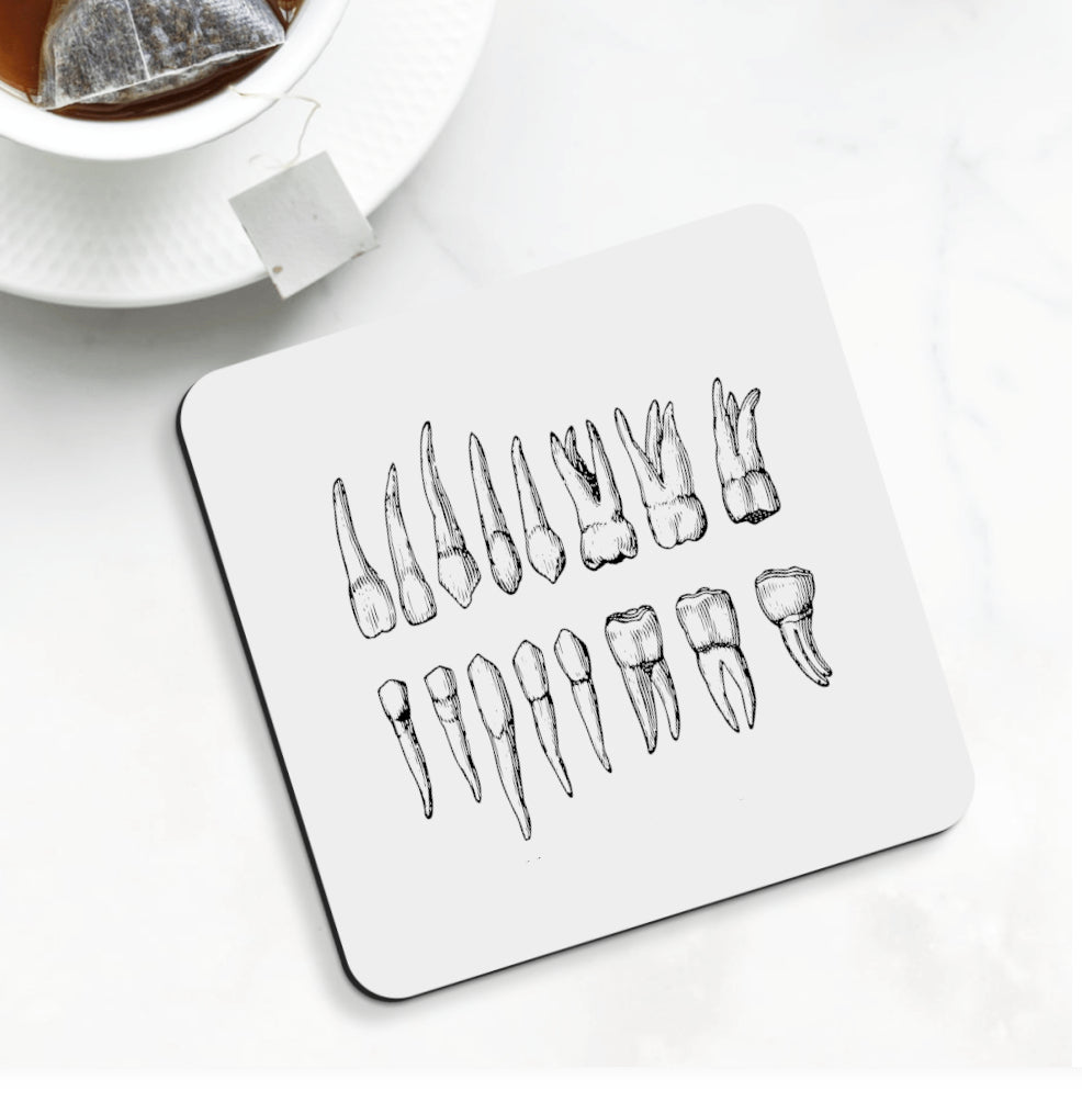 Vintage Teeth Coasters- Set 4