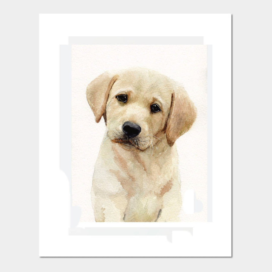 Dogs Cotton Canvas Watercolour Print