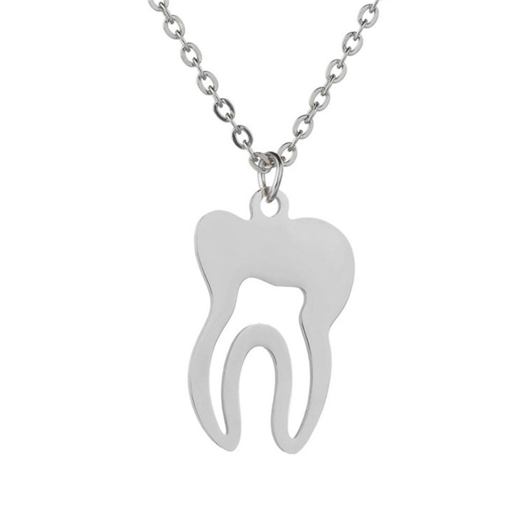 Silhouette Tooth Dentistry Necklace