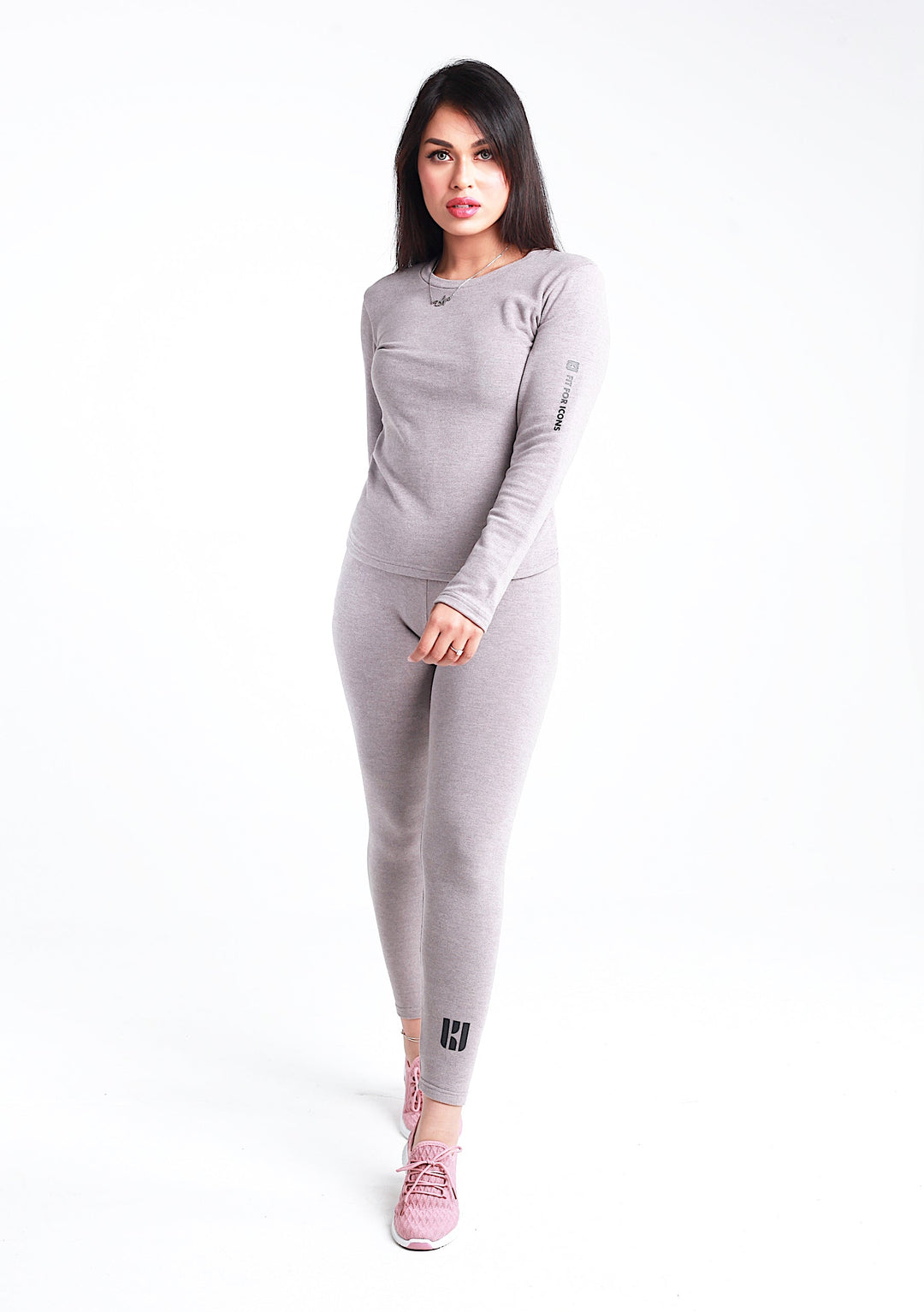 Womens Supreme-Soft Plus Thermal Base Layer Top Grey