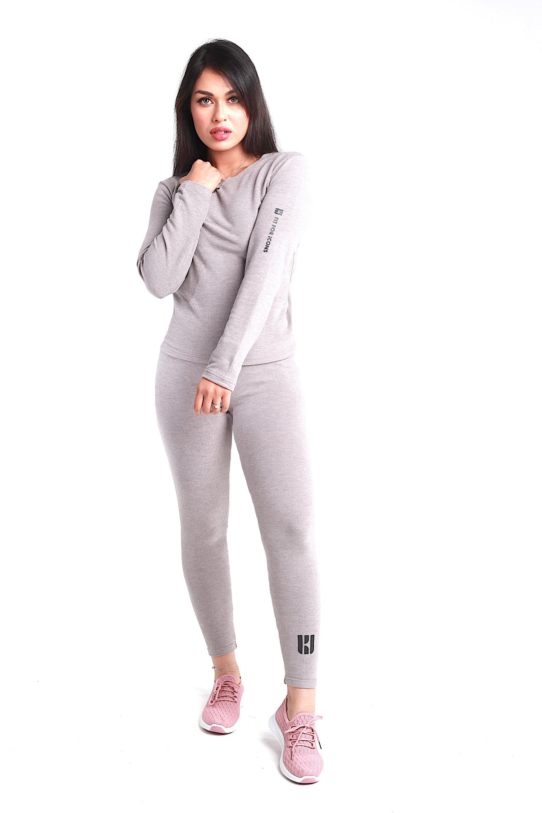 Womens Supreme-Soft Plus Thermal Base Layer Bottoms -Grey