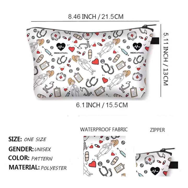 Female Health Worker Make-Up Bag - White