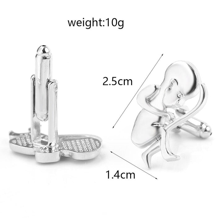 Baby in Uterus Pregnancy Cufflinks - Silver