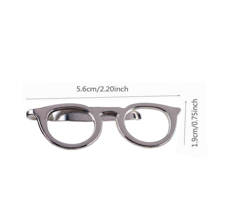 Optometrist Spectacles Glasses Tie Pin Silver