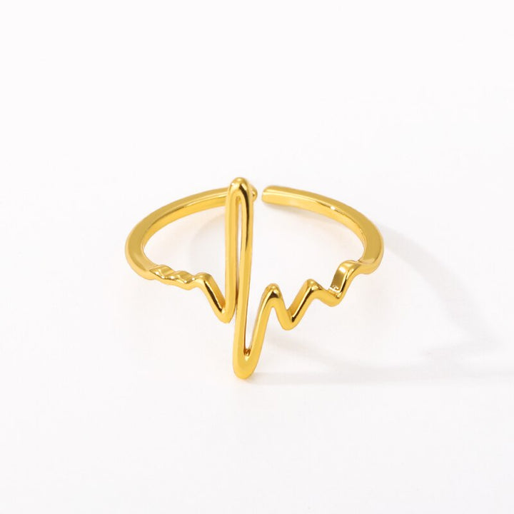 Heartbeat Ring Gold